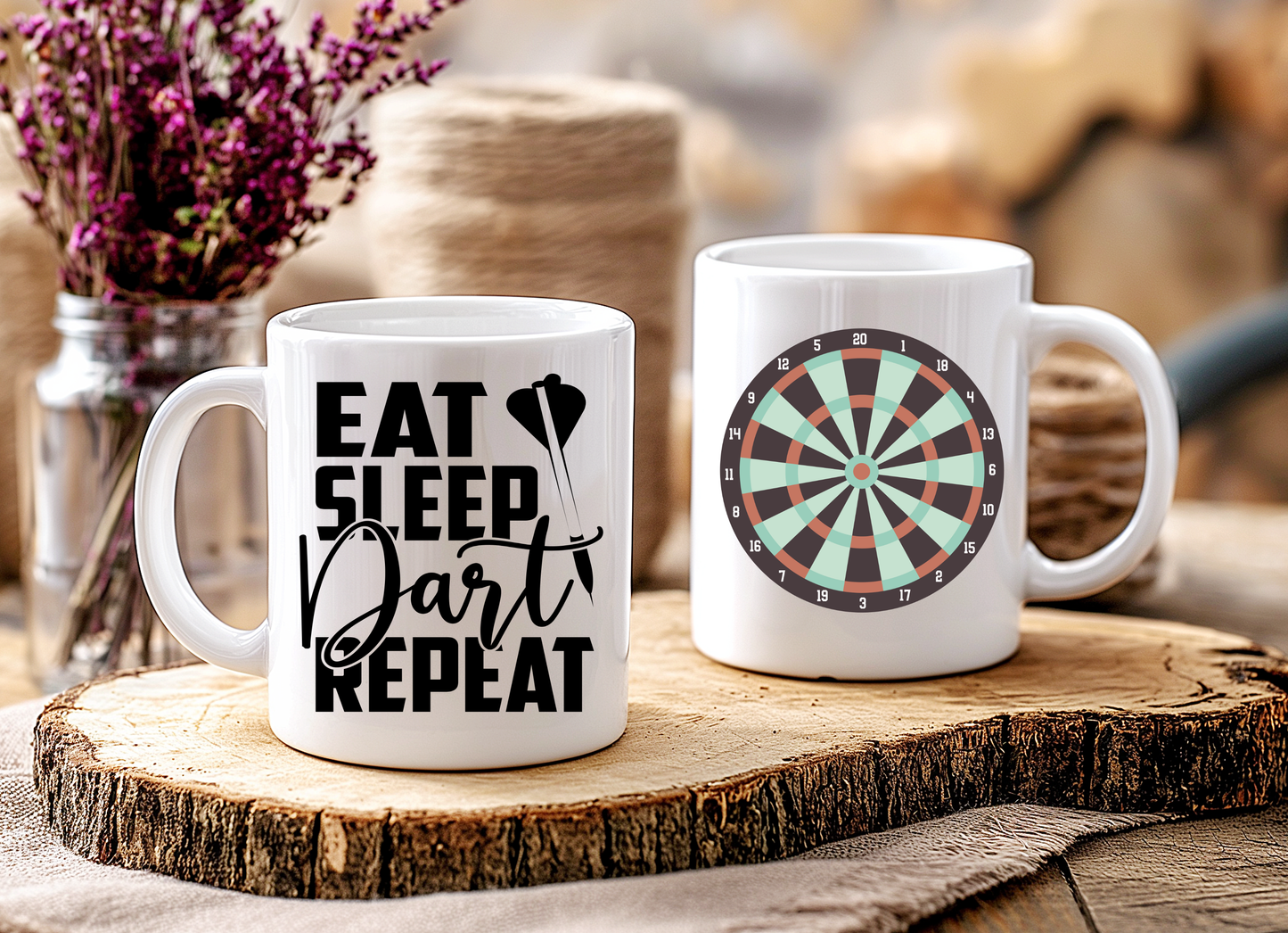 Eat Sleep Darts Repeat Mug