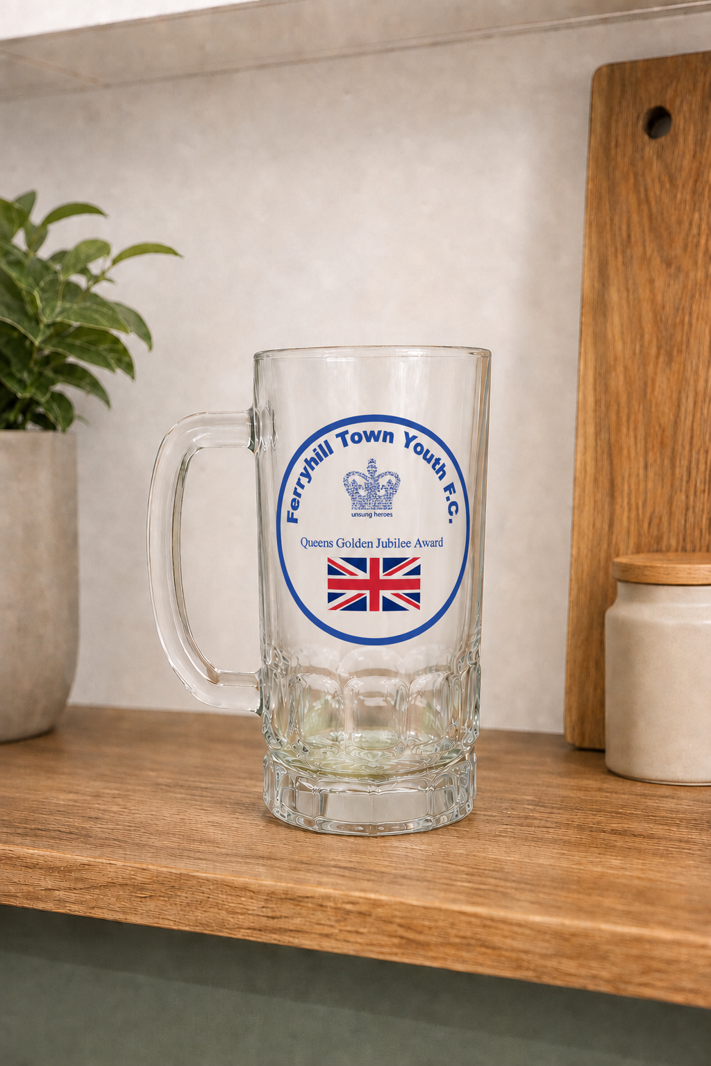 Ferryhill Town Youth FC - Pint Glass Beer Stein