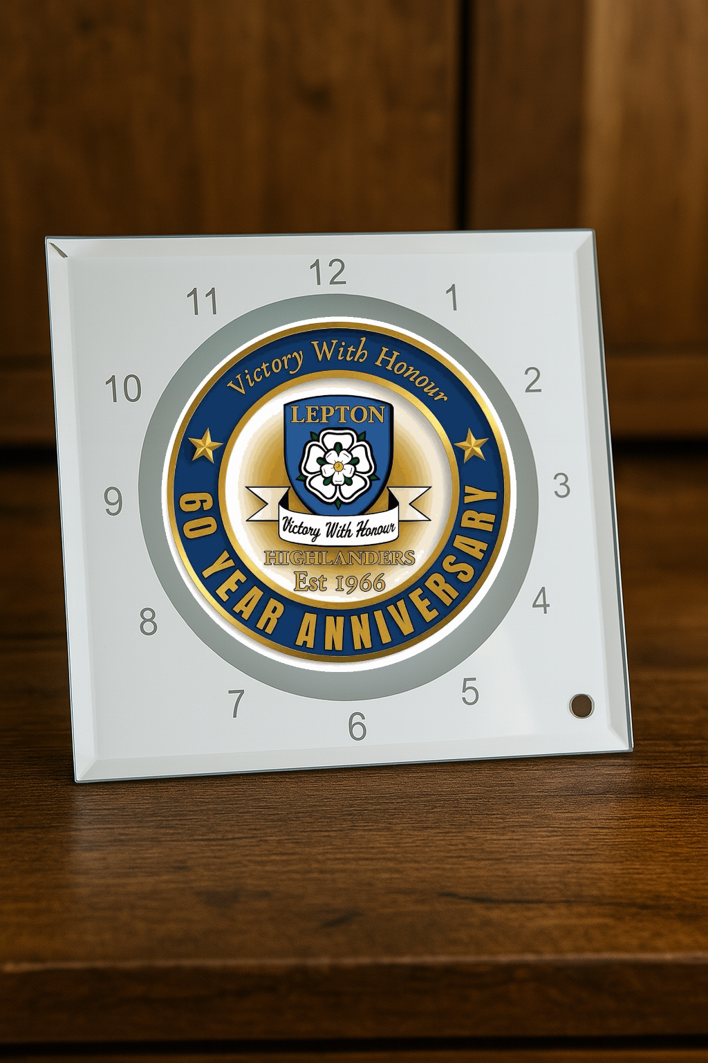Lepton Highlanders FC, JFC, CC & SC Special Edition - Glass Clock