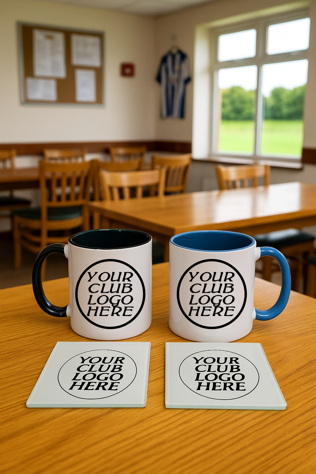 Mug & Coaster Bundle - Black and Blue