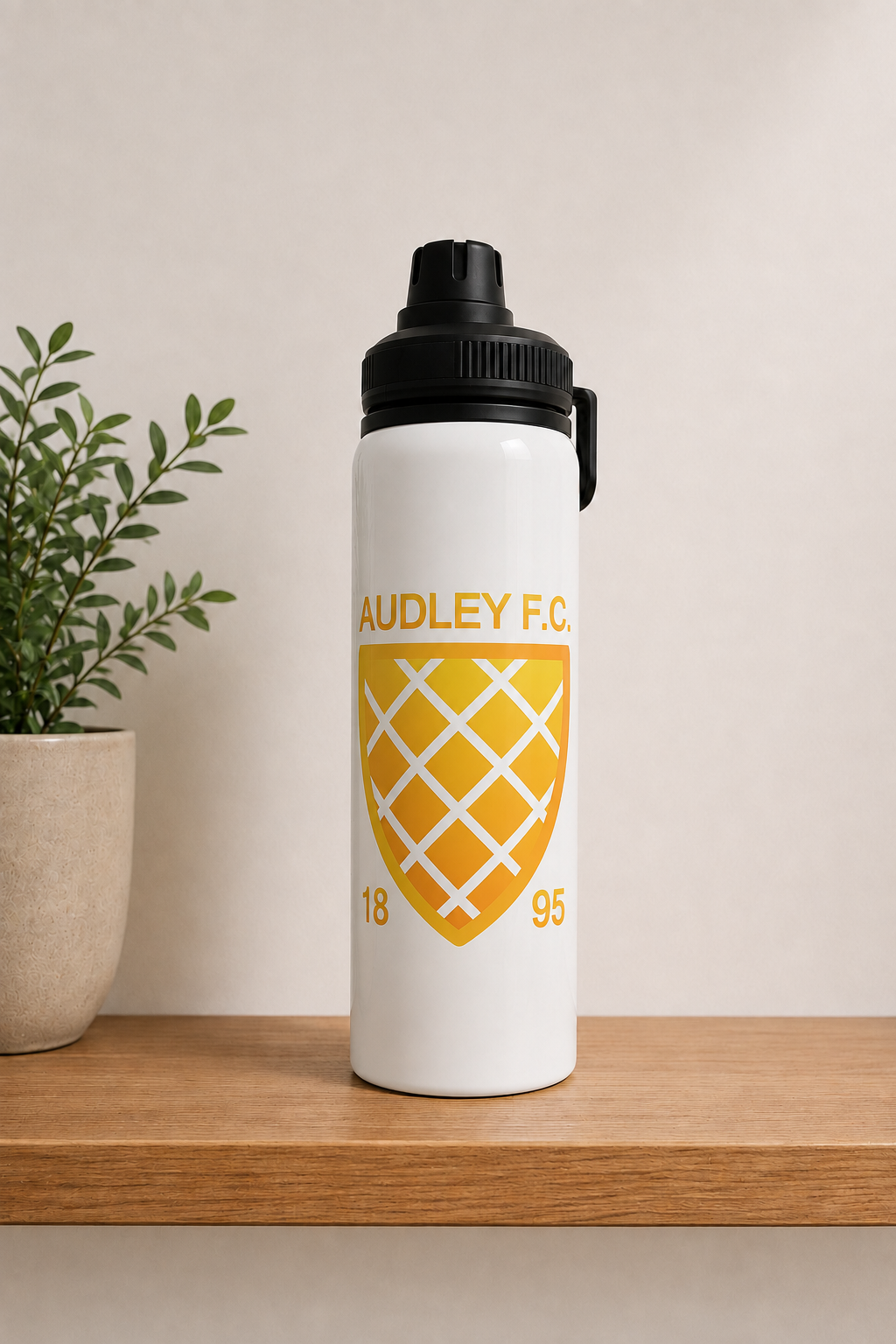 Audley FC - Water Bottle - Black