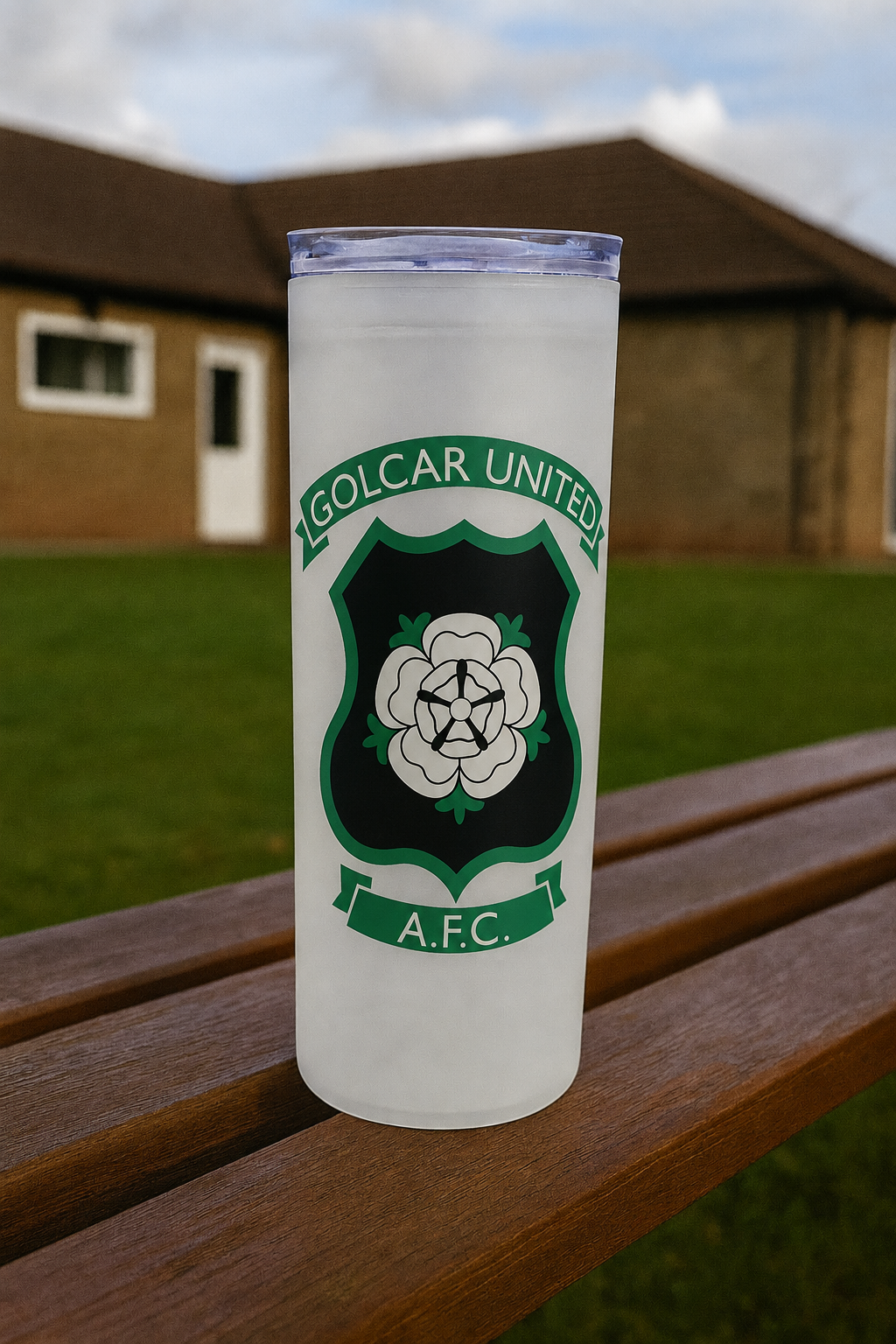 Golcar United AFC - Clear Frosted Glass Jar