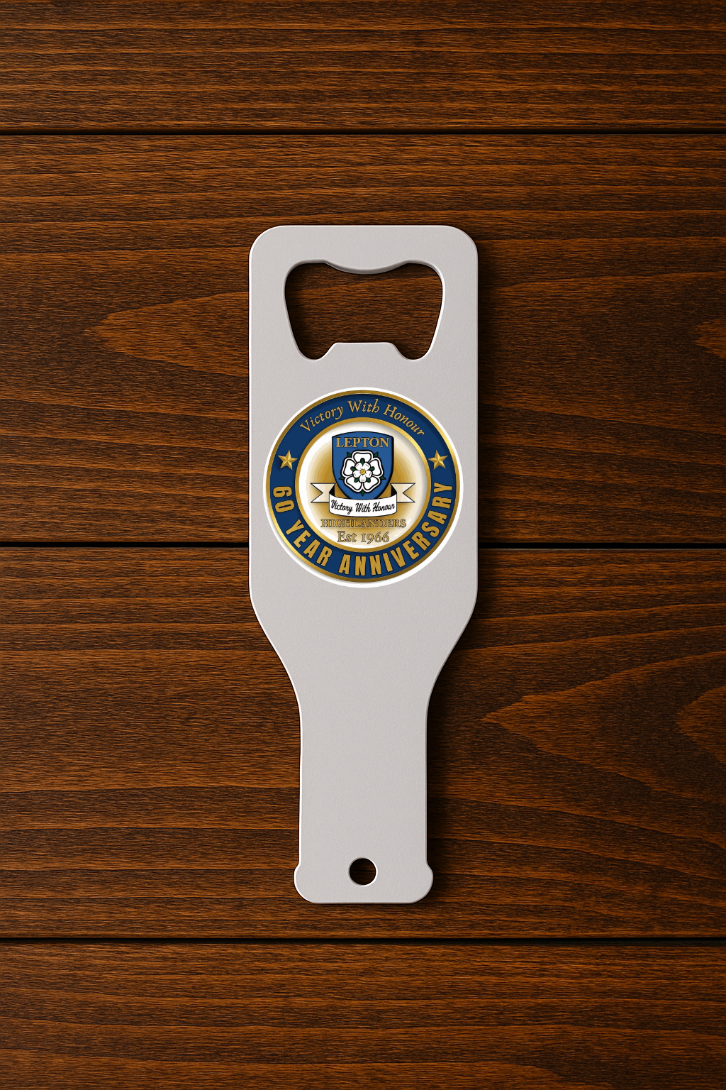 Lepton Highlanders FC, JFC, CC & SC Special Edition - Bottle Opener - Beer Bottle Shaped