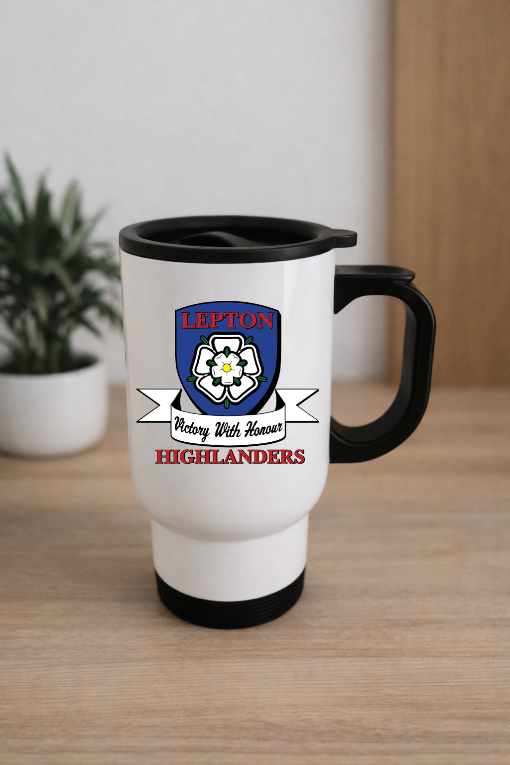 Lepton Highlanders FC, JFC, CC & SC - Travel Mug