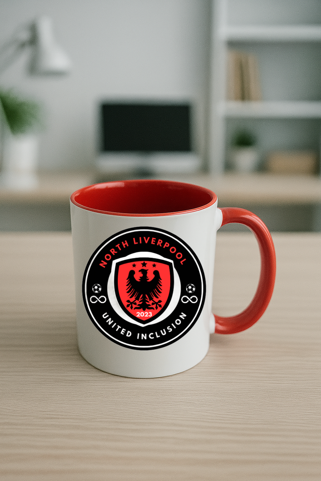 North Liverpool United Inclusion - Red Coloured Mug