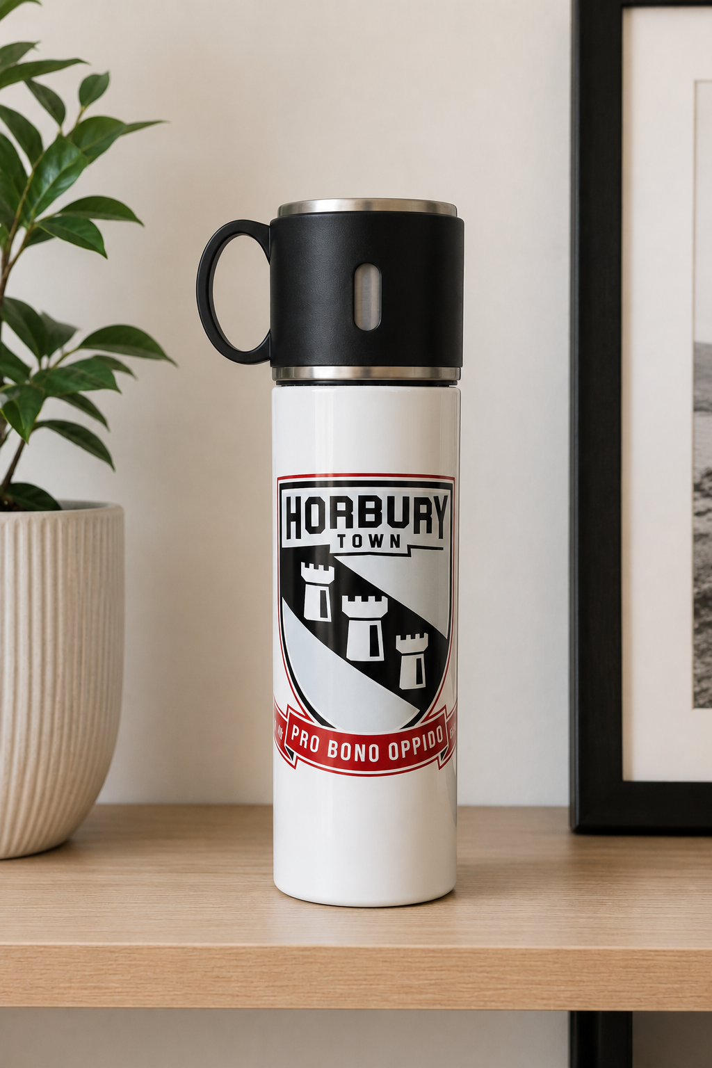Horbury Town FC - Travel Flask With Cup Lid