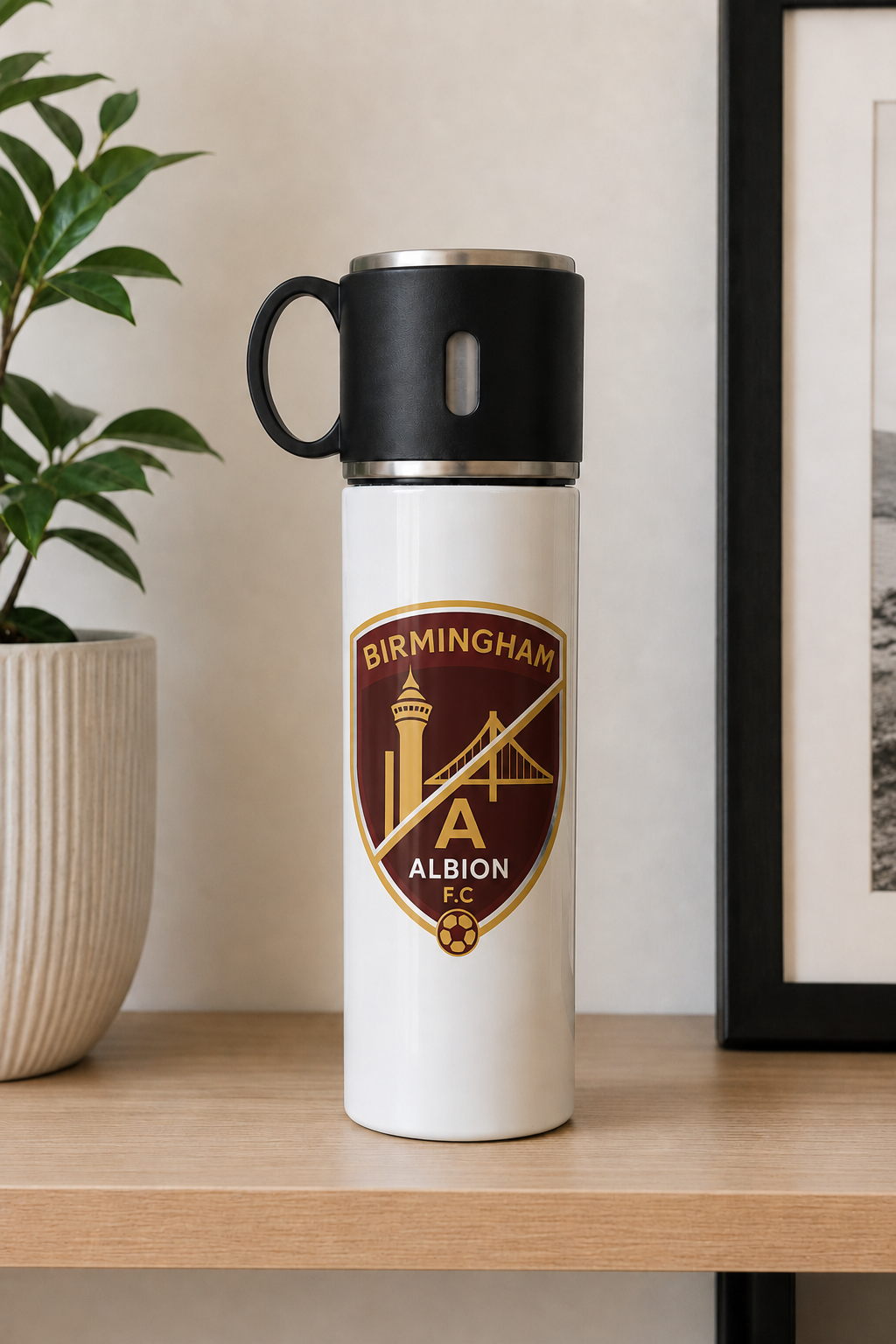 Birmingham Albion FC - Travel Flask With Cup Lid