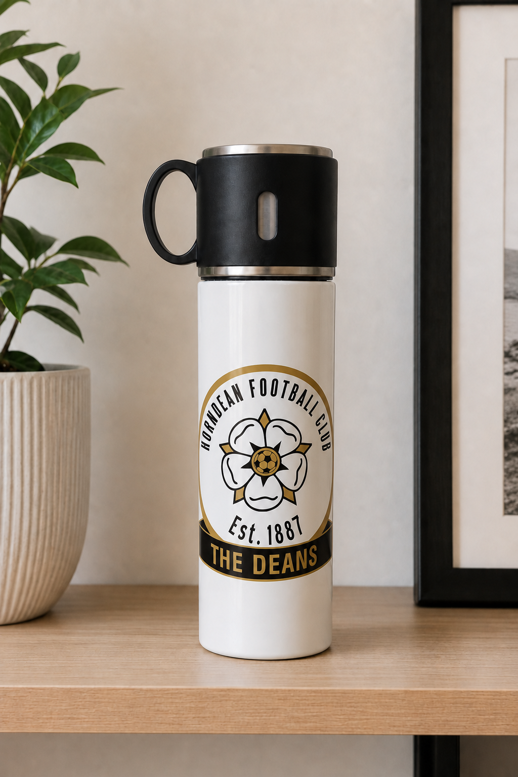 Horndean FC - Travel Flask With Cup Lid