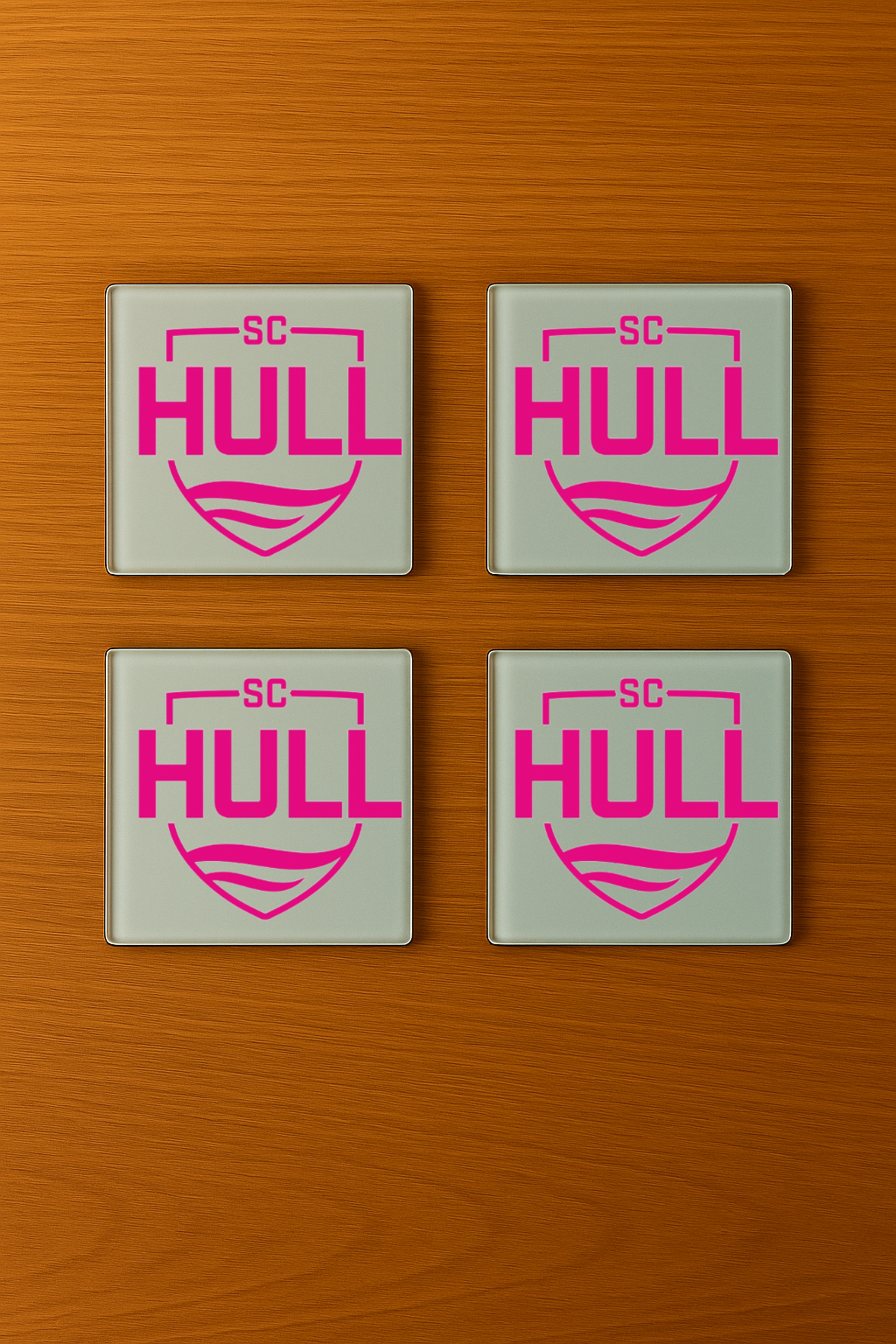 Sporting Club Hull - Glass Coasters (4)