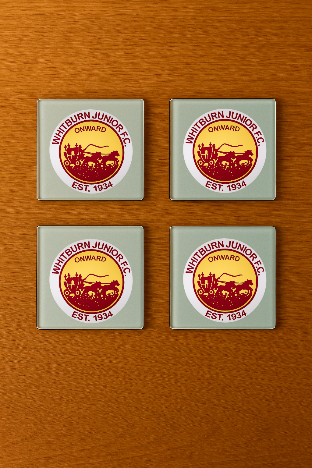 Whitburn Junior FC - Glass Coasters (4)