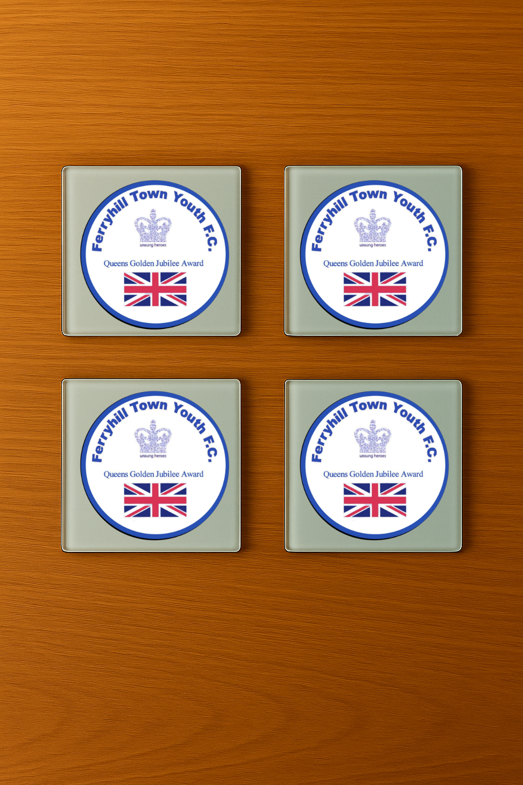 Ferryhill Town Youth FC - Glass Coasters (4)