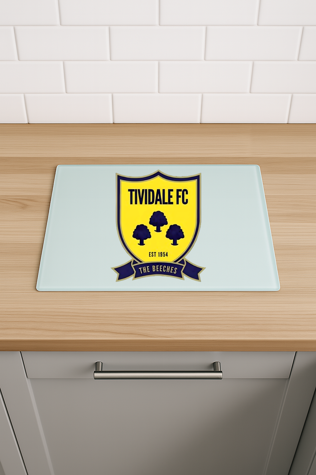 Tividale FC - Chinchilla Glass Chopping Board