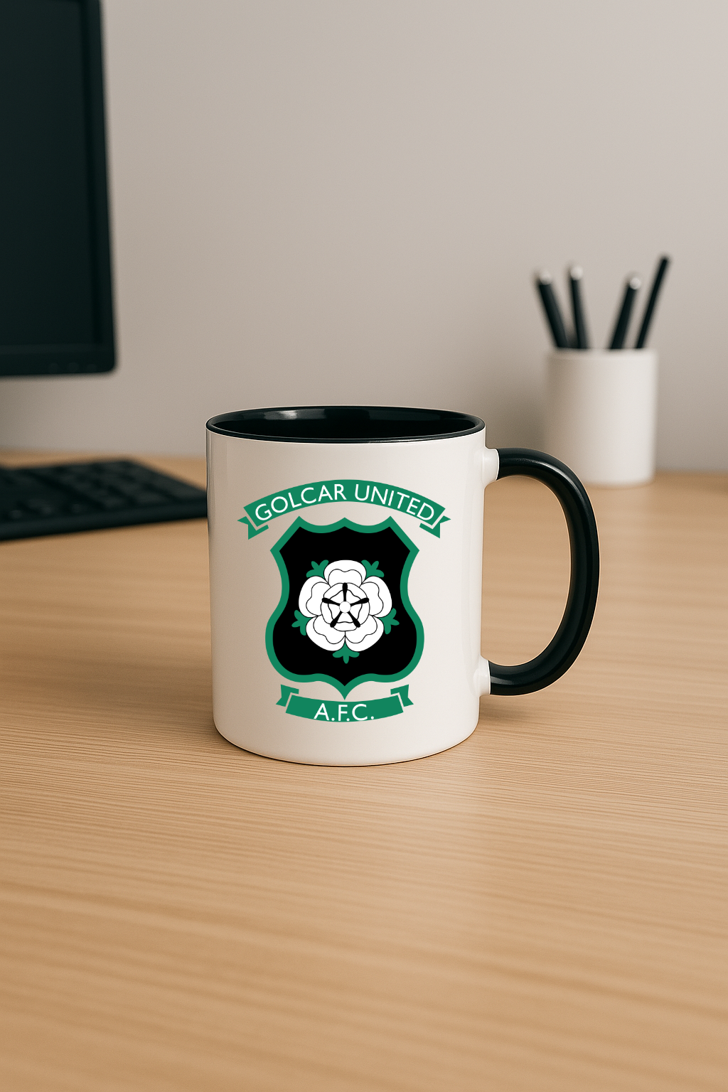 Golcar United FC - Black Coloured Mug