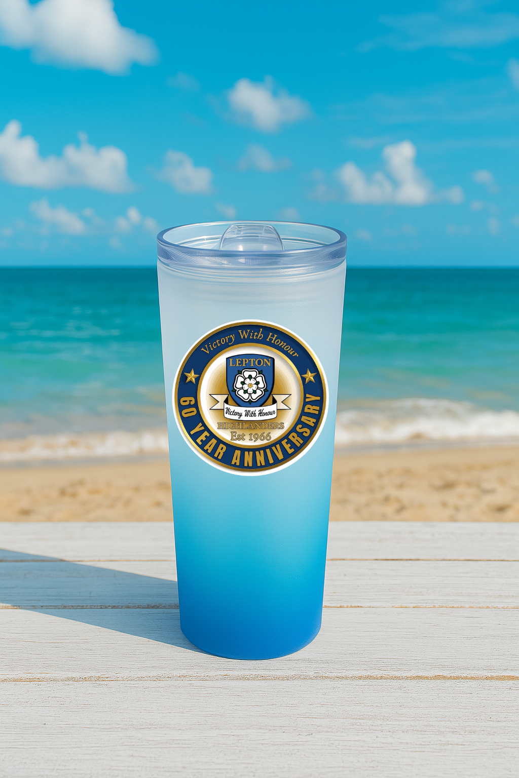 Lepton Highlanders FC, JFC, CC & SC Special Edition - Sky Blue Frosted Glass Jar