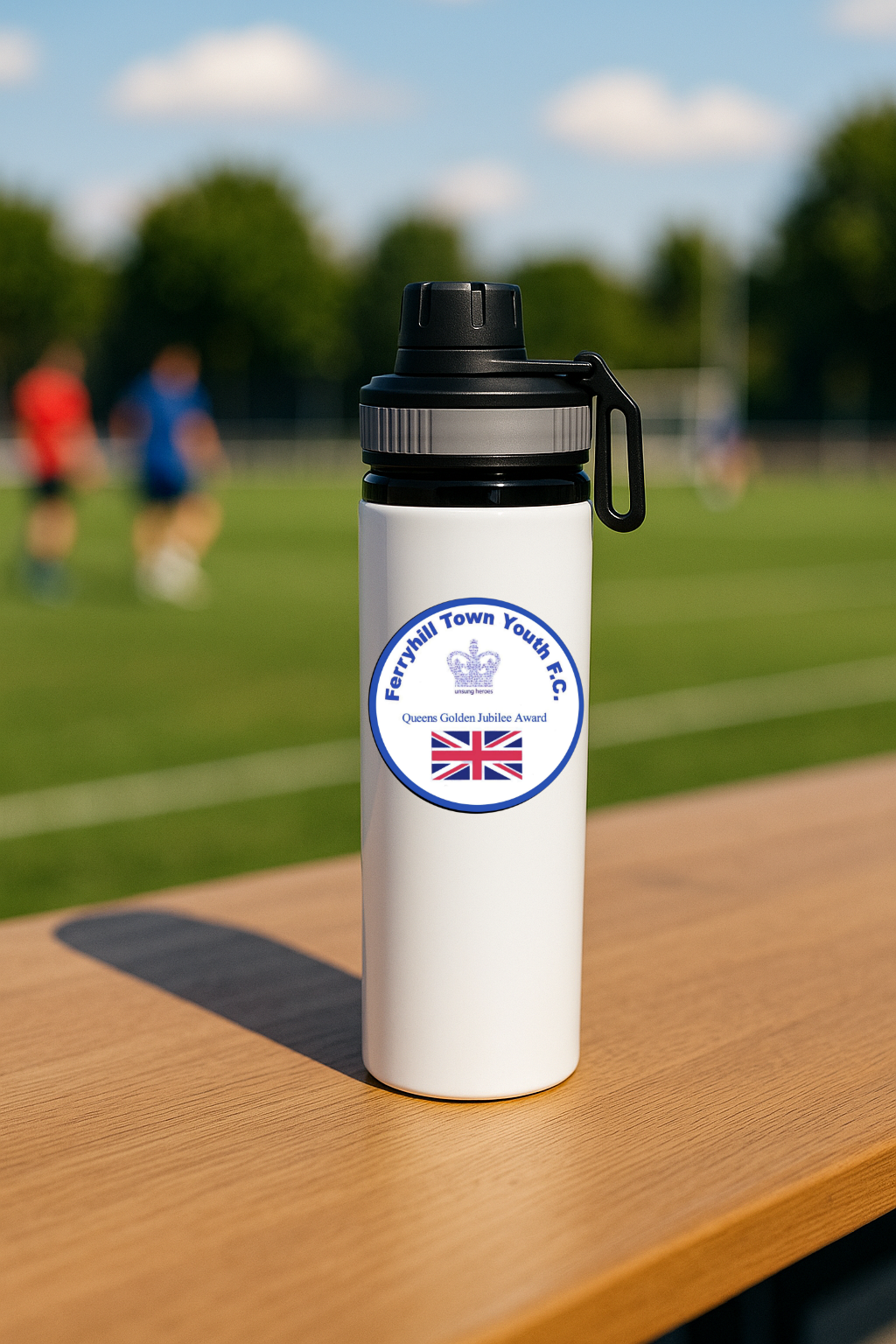 Ferryhill Town Youth FC - Water Bottle - Grey