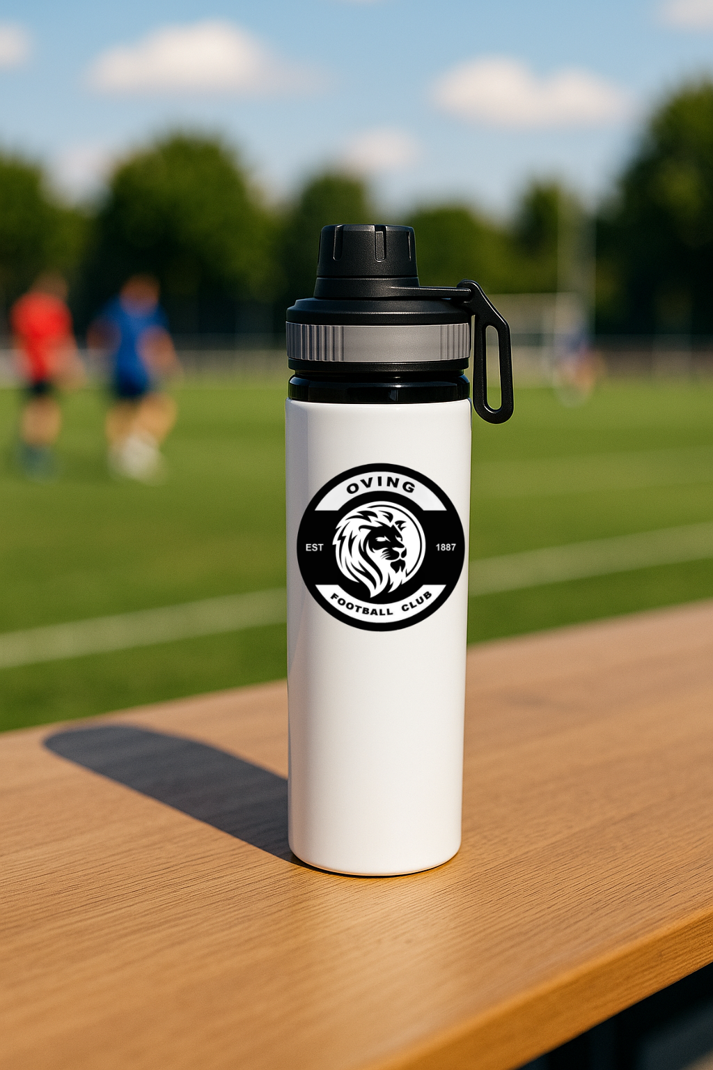 Oving FC - Water Bottle - Grey