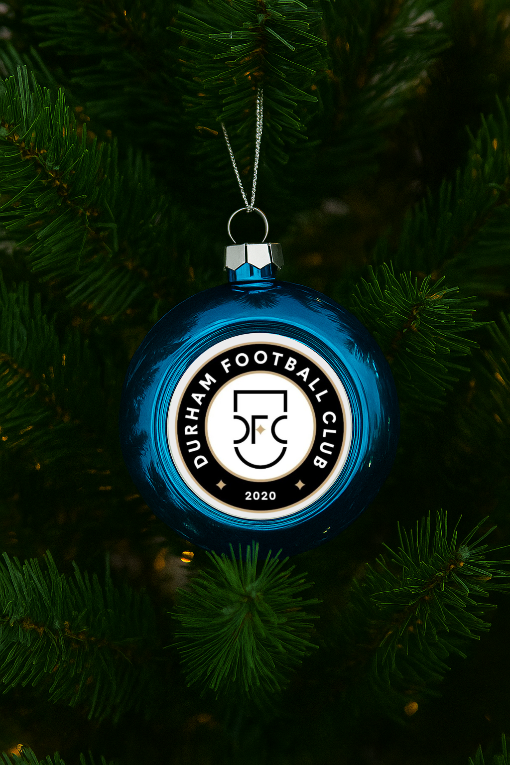 Durham FC Xmas Bauble - Blue