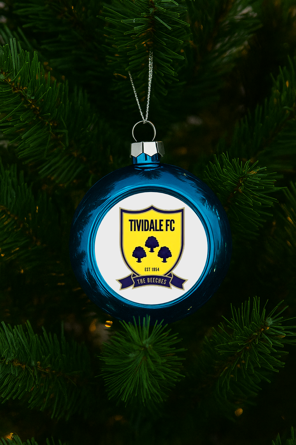 Tividale FC Xmas Bauble - Blue