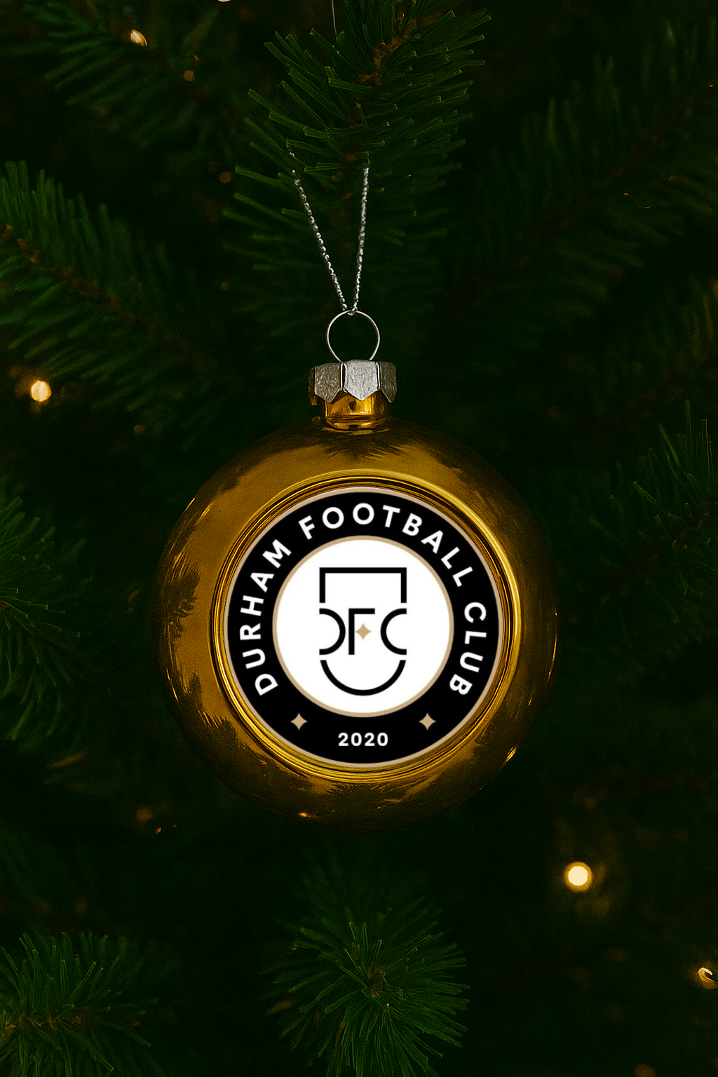 Durham FC Xmas Bauble - Gold