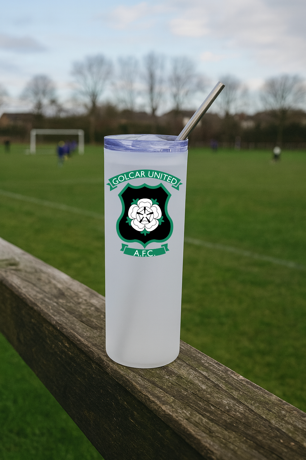 Golcar United FC - Clear Frosted Glass Jar