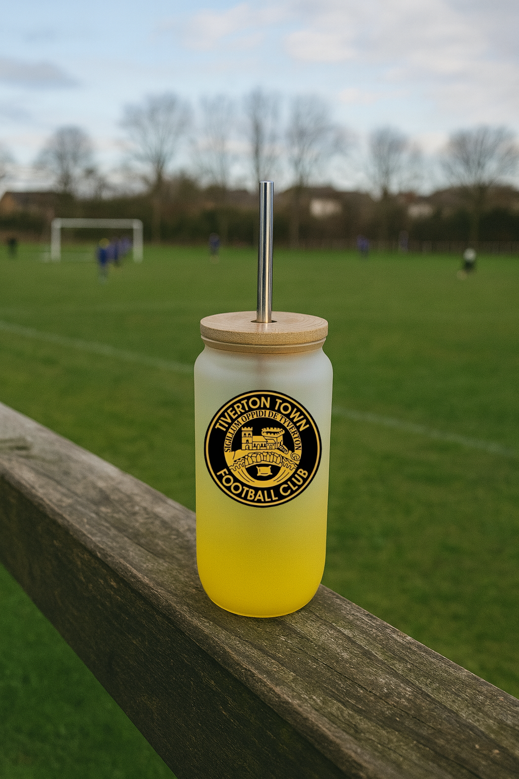 Tiverton Town FC - Bamboo Lid Glass Jar