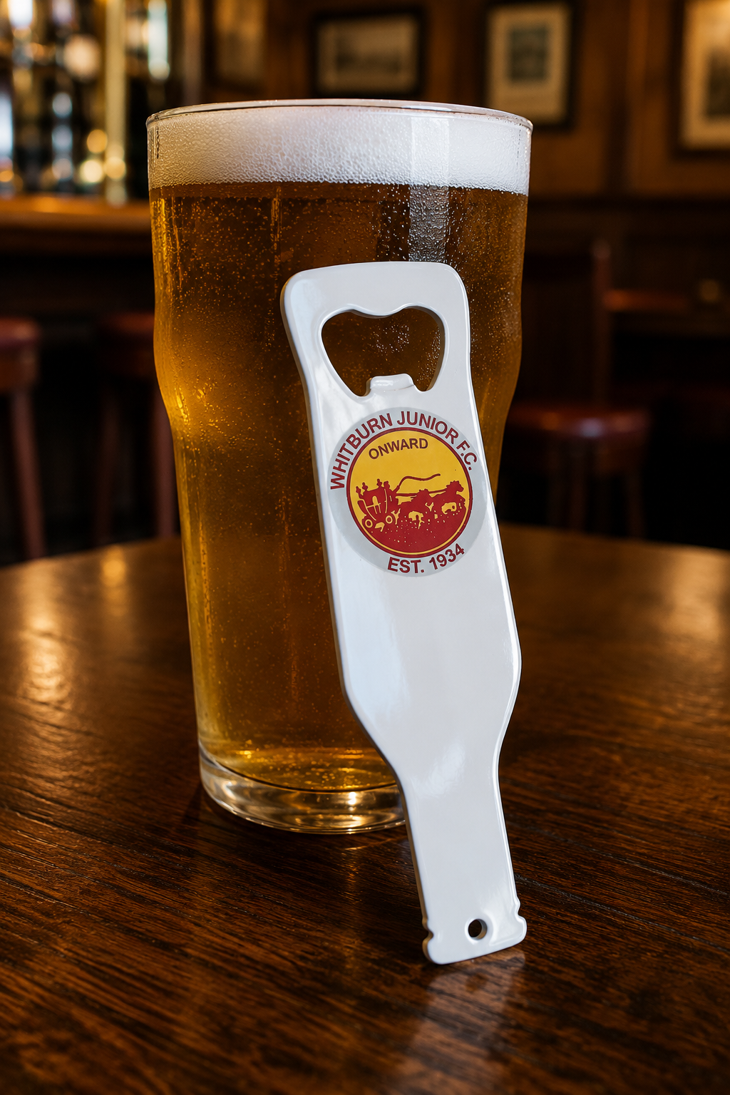 Whitburn Junior FC - Bottle Opener - Beer Bottle Shaped