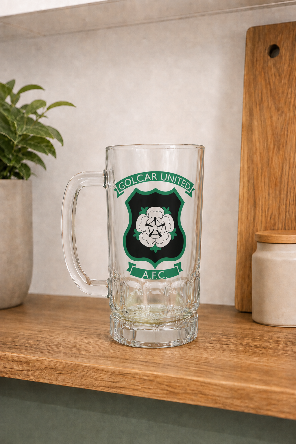 Golcar United AFC - Pint Glass Beer Stein