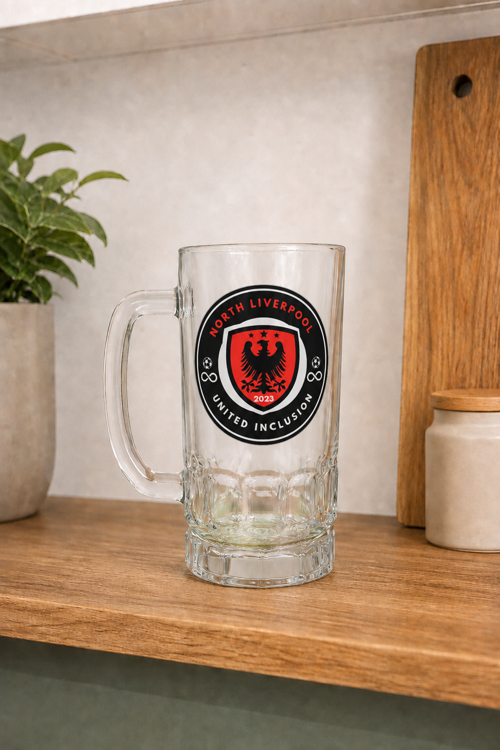 North Liverpool United Inclusion - Pint Glass Beer Stein