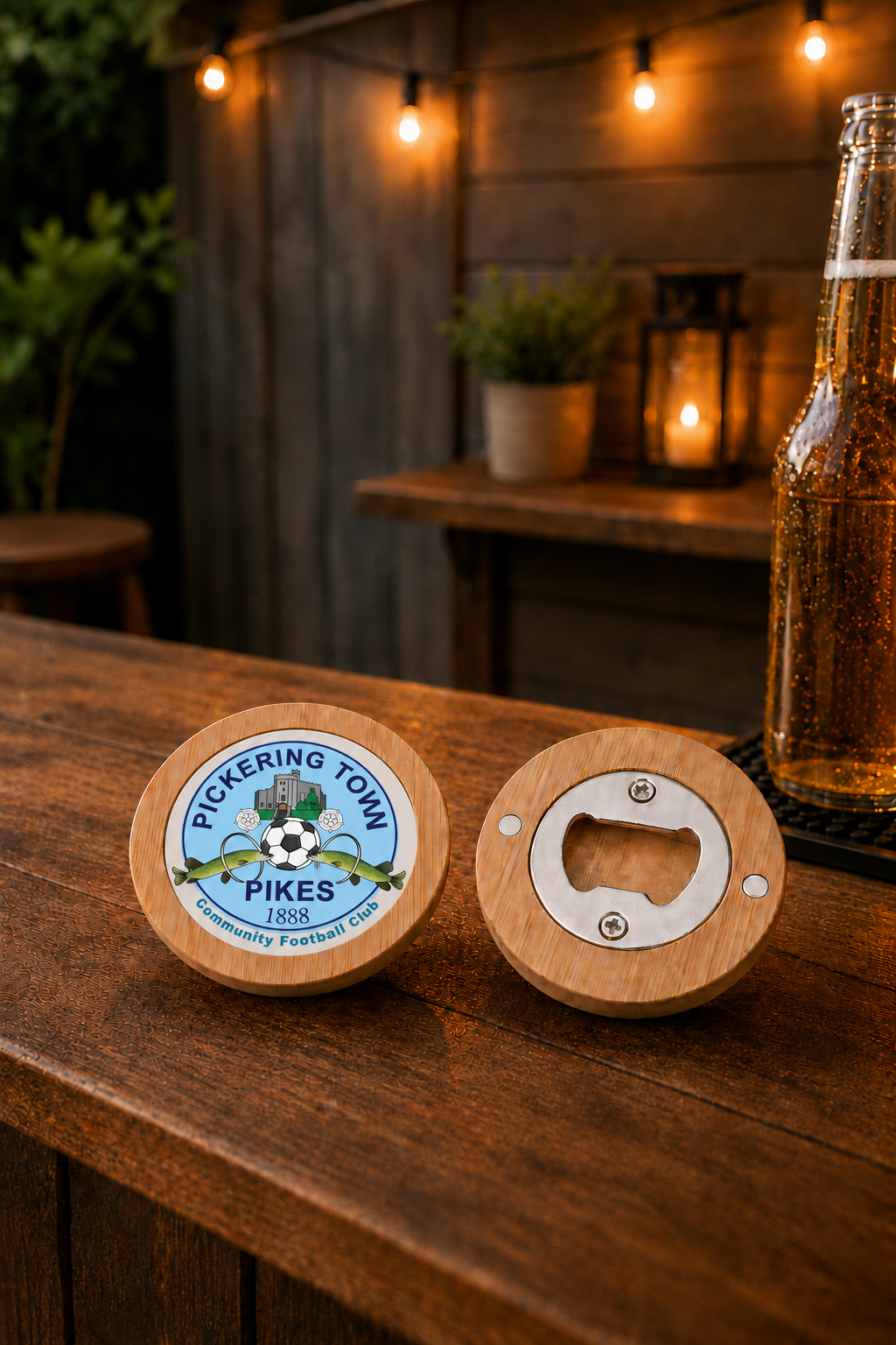 Pickering Town FC - Bamboo Lid Bottle Opener