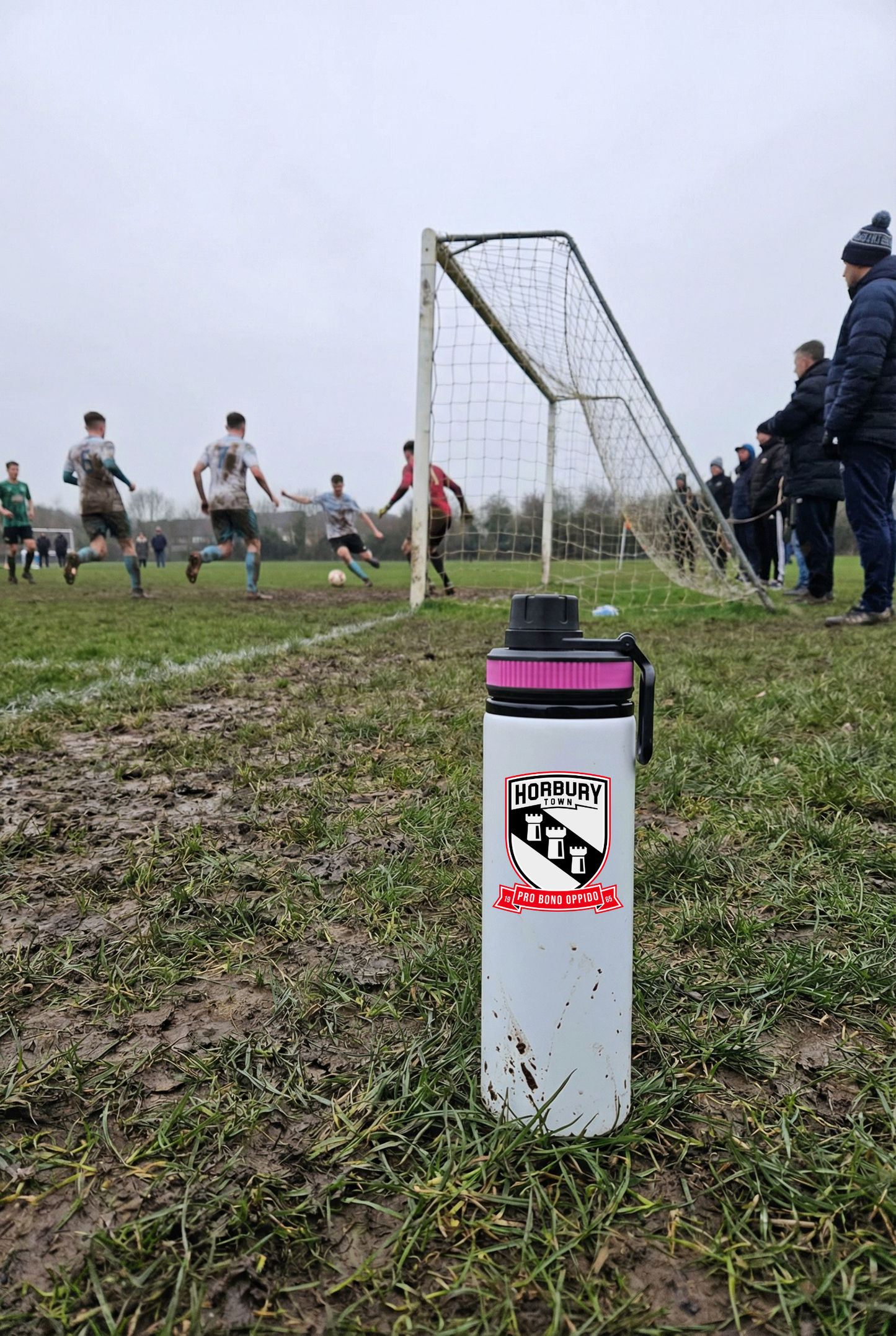 Horbury Town FC - Water Bottle - Pink