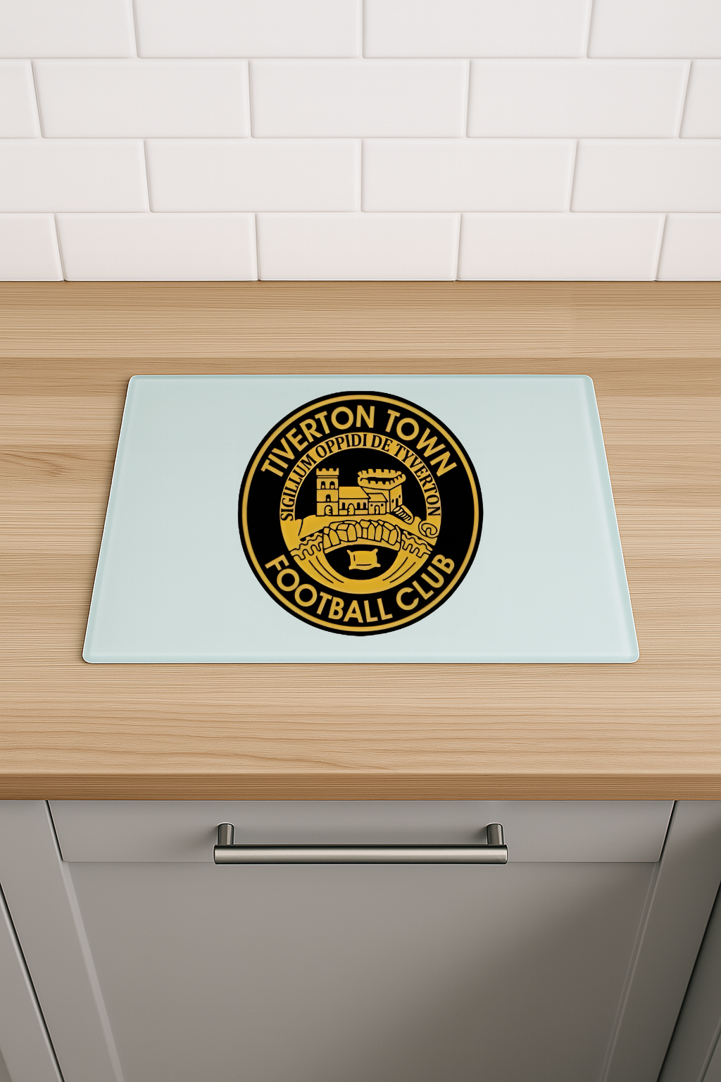 Tiverton Town FC - Chinchilla Glass Chopping Board