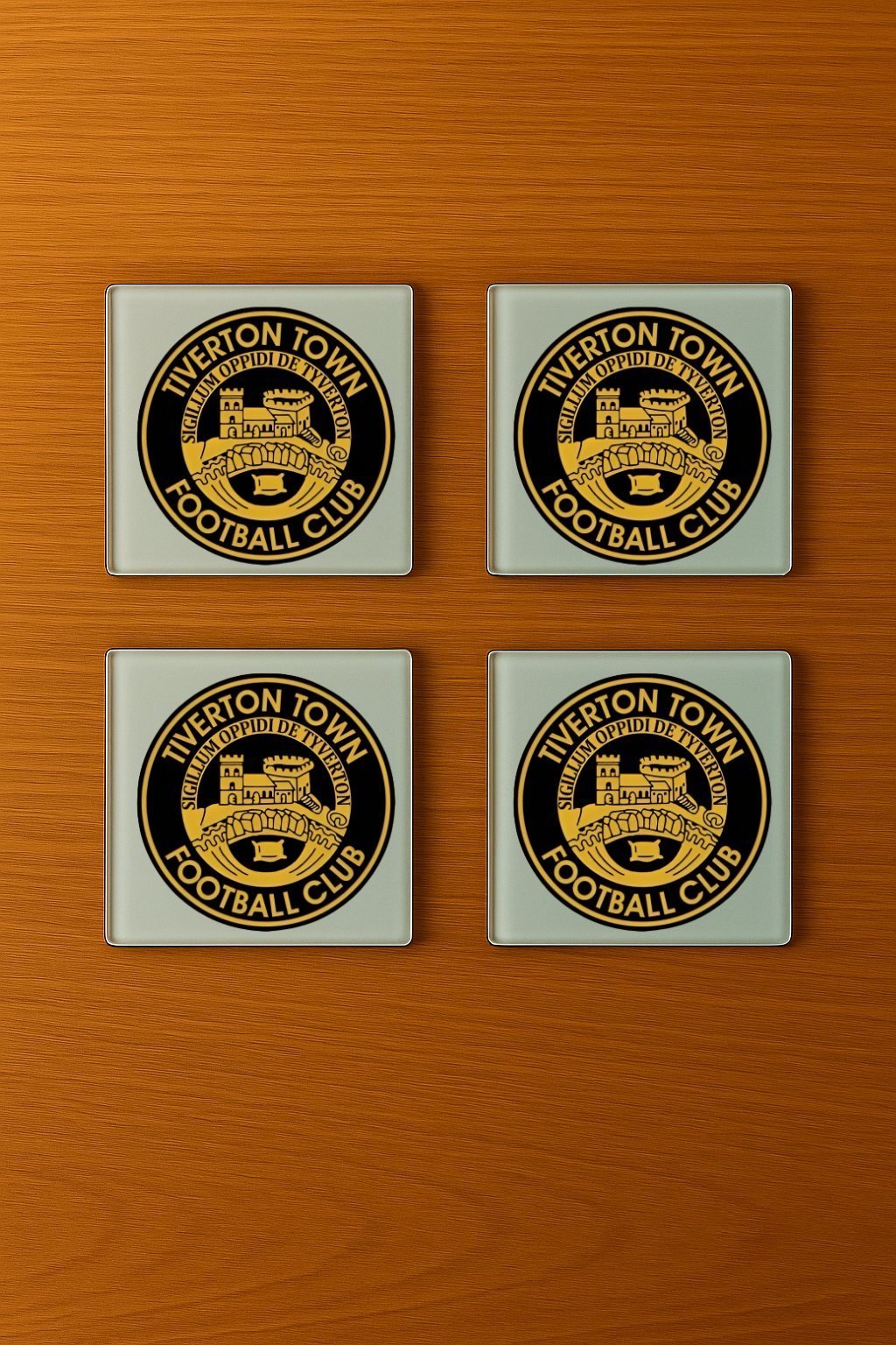 Tiverton Town FC - Glass Coasters (4)