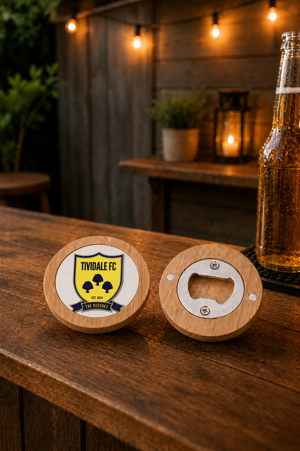 Tividale FC - Bamboo Lid Bottle Opener