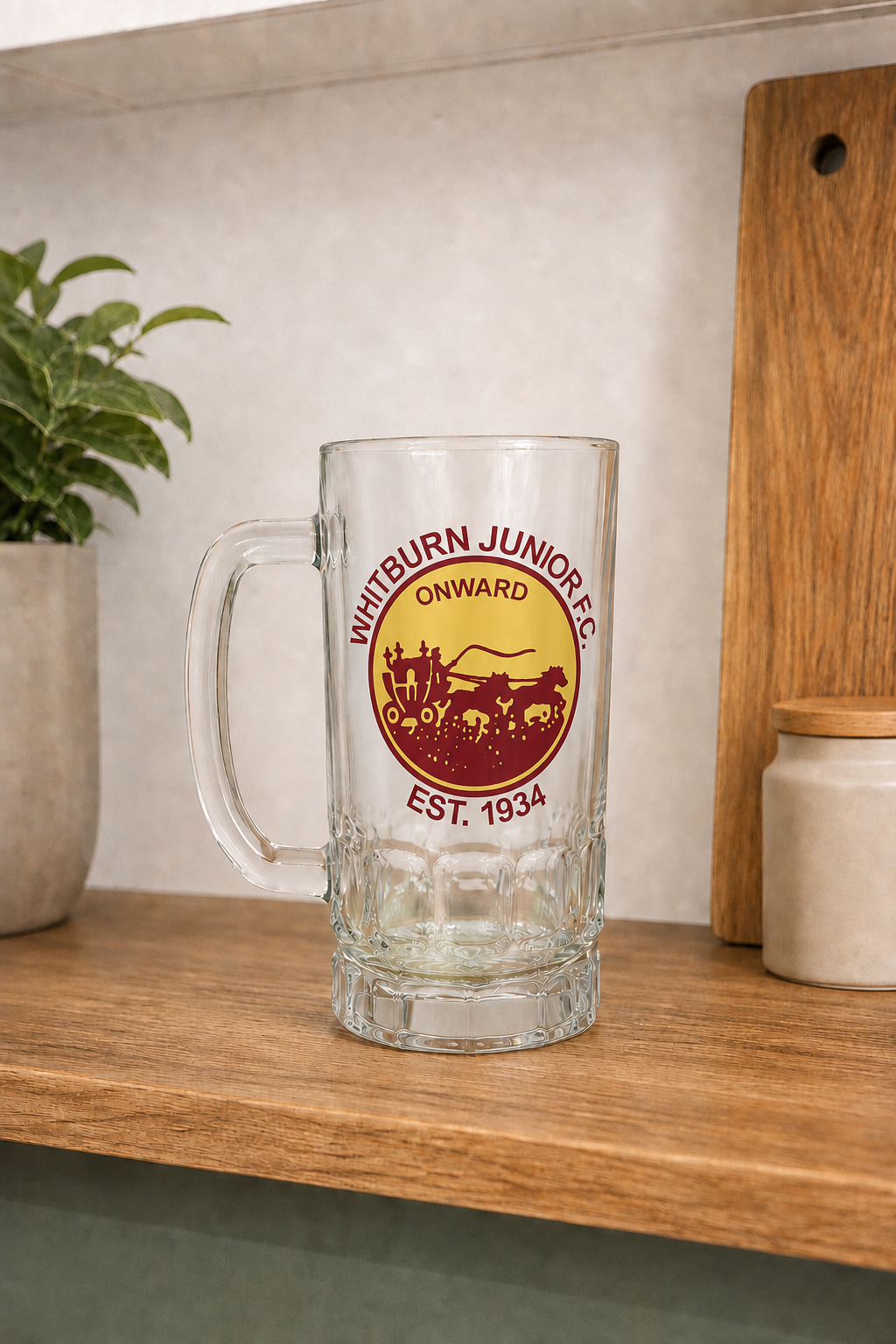 Whitburn Junior FC - Pint Glass Beer Stein