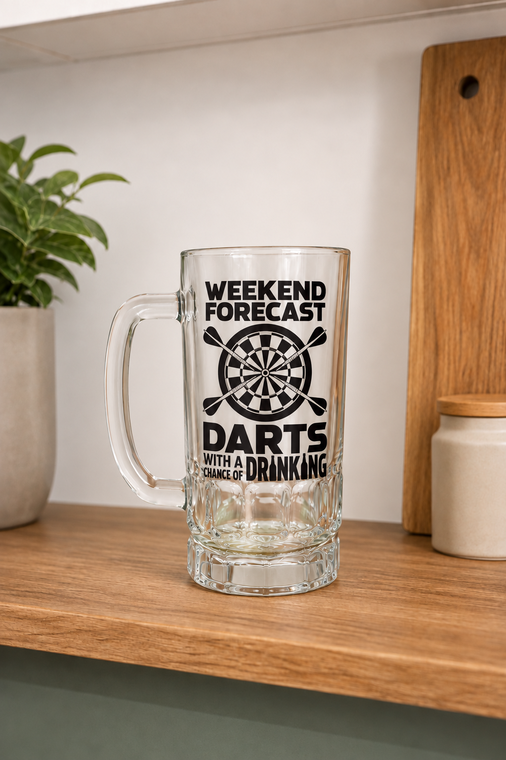 Weekend Forecast: Darts with a Chance of Drinking - Pint Glass Beer Stein