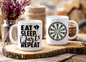 Eat Sleep Darts Repeat Mug