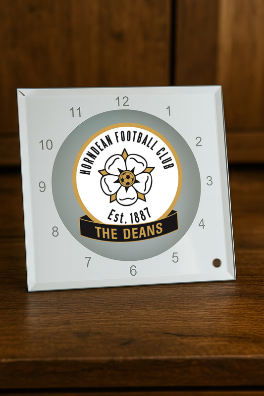 Horndean FC - Glass Clock