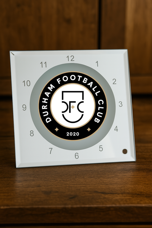 Durham FC - Glass Clock