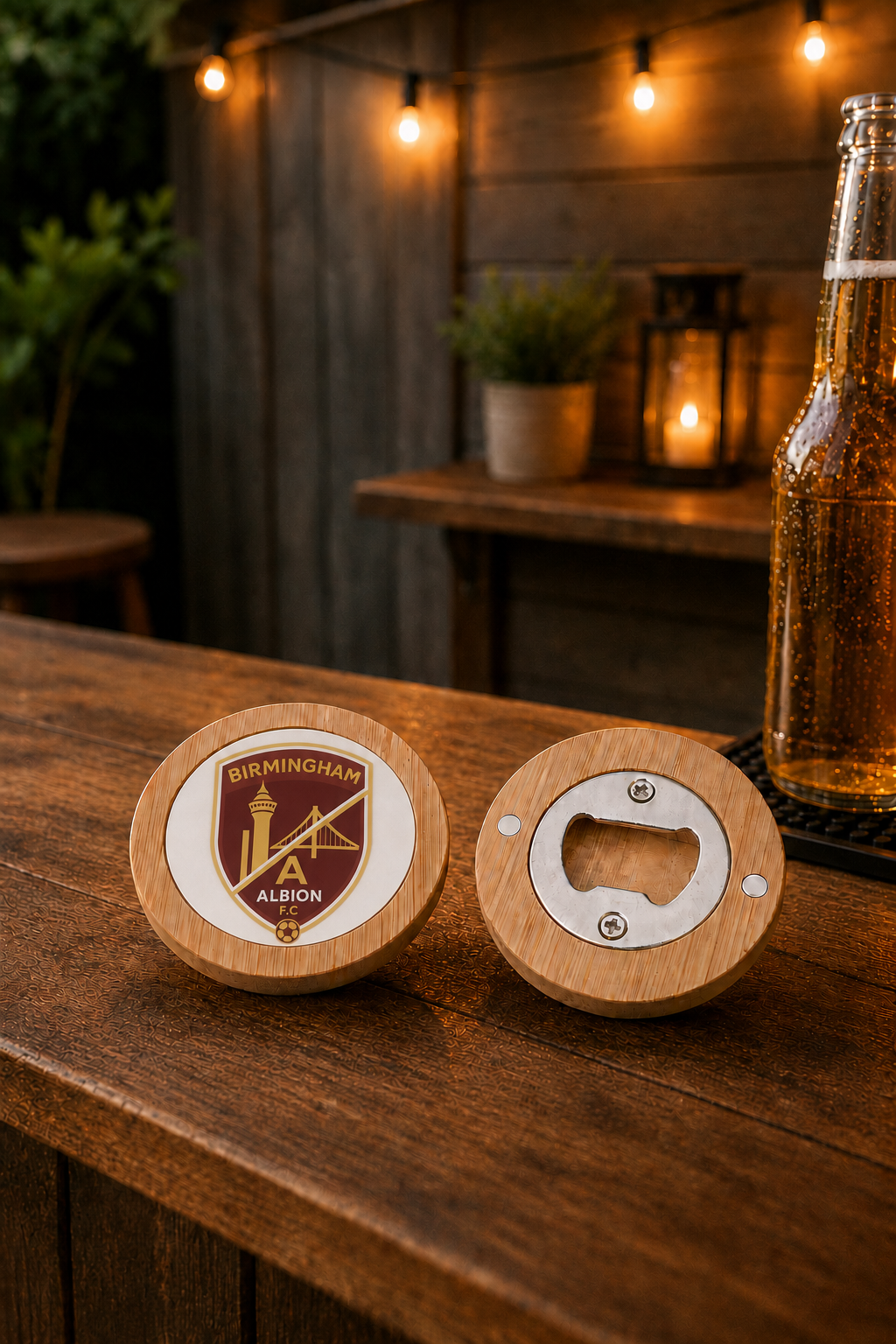 Birmingham Albion - Bamboo Lid Bottle Opener