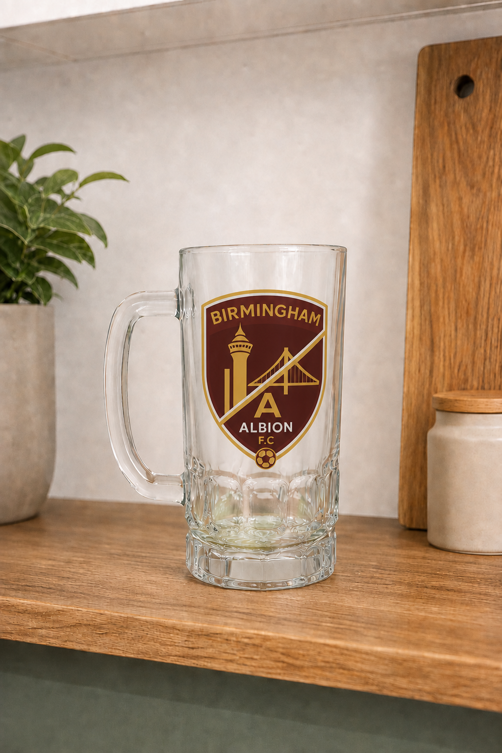 Birmingham Albion - Pint Glass Beer Stein