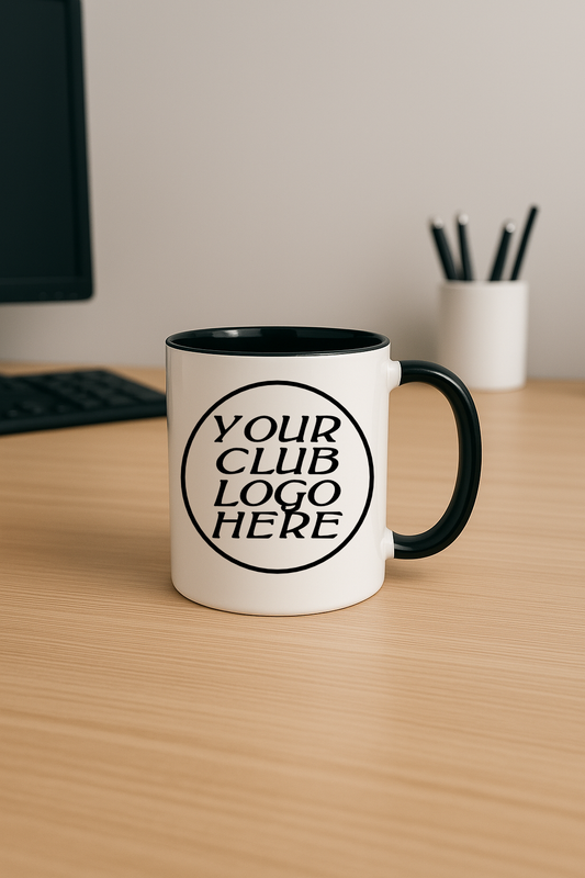 Custom Logo Mug – Black Inner & Handle - Bulk Buy 25 Mugs