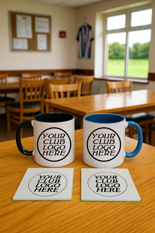 Mug & Coaster Bundle - Black and Blue