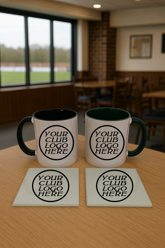 Mug & Coaster Bundle - Black and Green