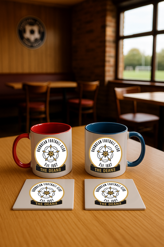 Mug & Coaster Bundle - Horndean FC (Blue & Red)