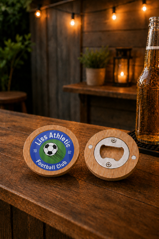 Liss Athletic FC - Bamboo Lid Bottle Opener