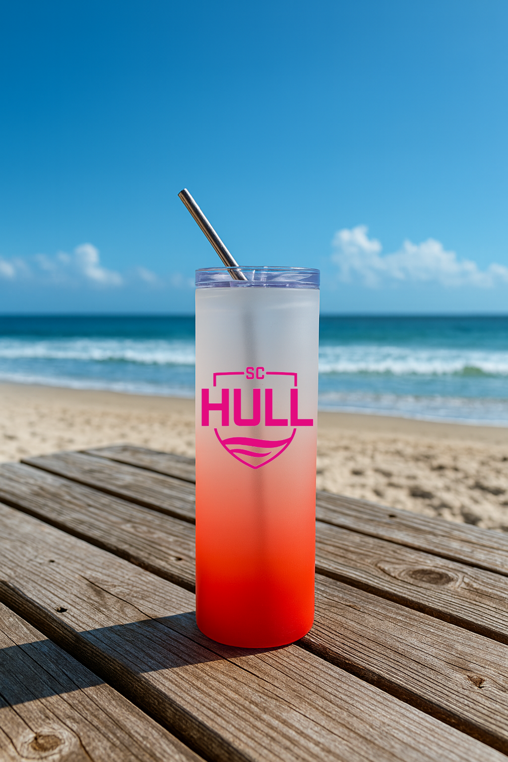 Sporting Club Hull - Red Frosted Glass Jar