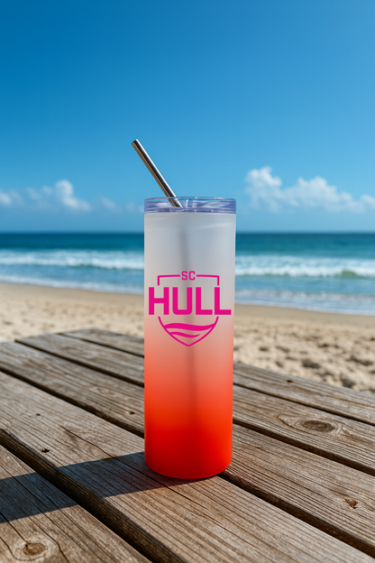 Sporting Club Hull - Red Frosted Glass Jar