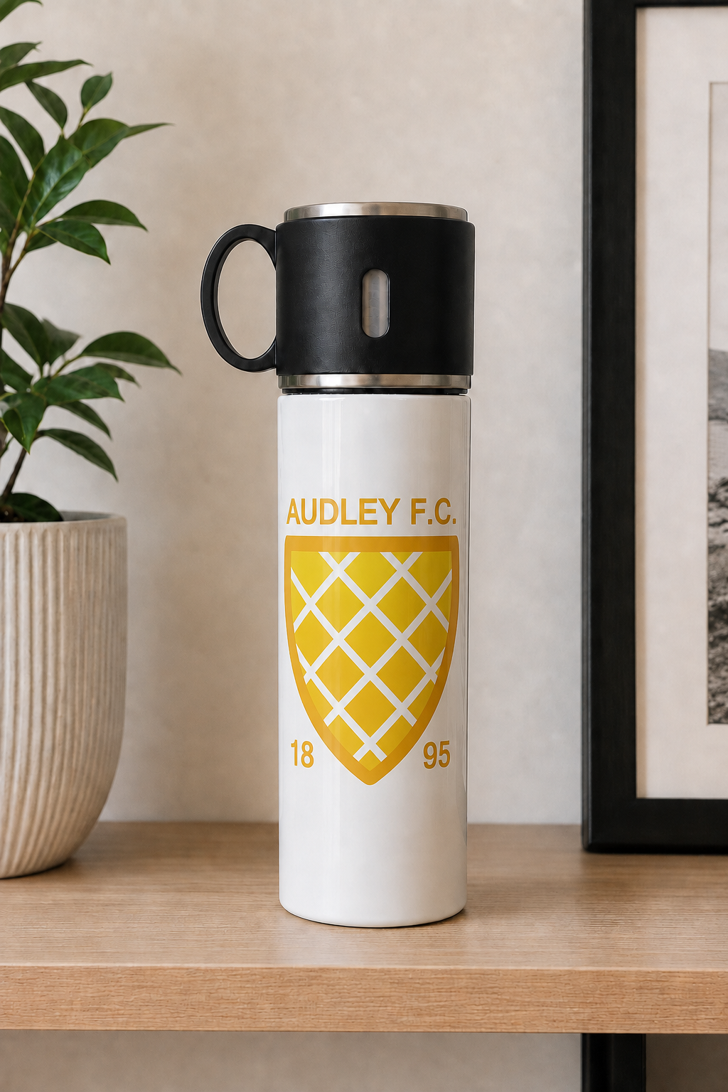 Audley FC  - Travel Flask With Cup Lid