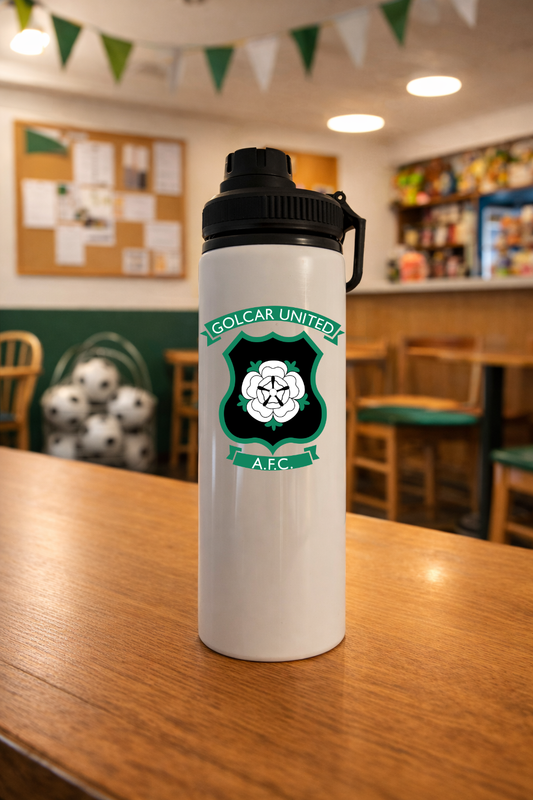 Golcar United FC - Water Bottle - Black