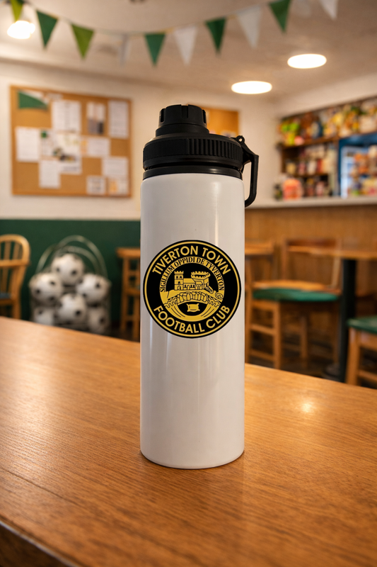 Tiverton Town FC - Water Bottle - Black